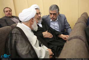 حضور سید حسن خمینی در مراسم ختم حجت الاسلام و المسلمین حمیدزاده 