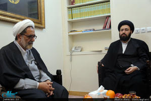 دیدار معاون محترم تبلیغ و امور فرهنگی حوزه علمیه با سید علی خمینی
