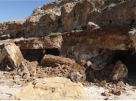 باران، بخشی از سقف غار تاریخی سنگ شکنان جهرم را تخریب کرد