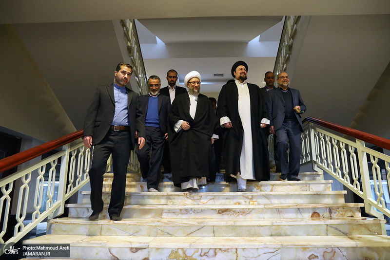 تجدید میثاق رئیس قوه قضائیه و مسئولان عالی قضایی با آرمان‌های امام خمینی(س)