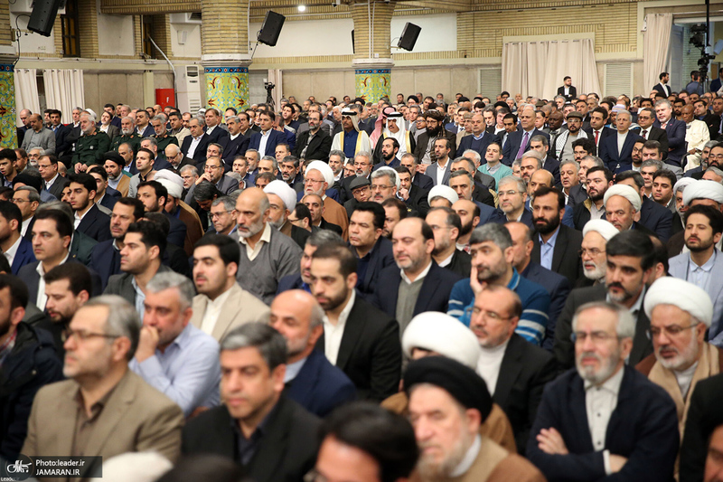 دیدار مسئولان نظام و سفرای کشورهای اسلامی با رهبر معظم انقلاب