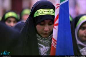 تجدید میثاق دانش آموزان بسیجی و مسئولین سازمان بسیج دانش آموزی با آرمان های حضرت امام(س)