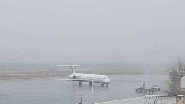 دید افقی در فرودگاه ارومیه به ۶۰۰ متر کاهش یافت