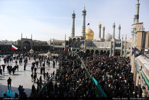  عزاداری شهادت حضرت علی ابن موسی الرضا(ع) در حرم مطهر حضرت معصومه(س)