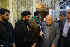 مراسم چهلمین روز درگذشت مرحوم آیت الله سید هادی سیستانی در قم‎