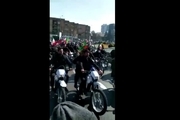 توهین به روحانی در راهپیمایی موتوری 22 بهمن در اصفهان