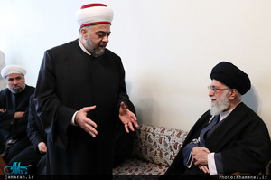 دیدار وزیر اوقاف و جمعی از علمای سوریه با رهبر معظم انقلاب