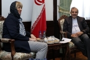 اشمید با دستیار ظریف در امور ویژه سیاسی دیدار کرد