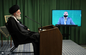 ارتباط تصویری مداحان اهل بیت (ع) با رهبر معظم انقلاب