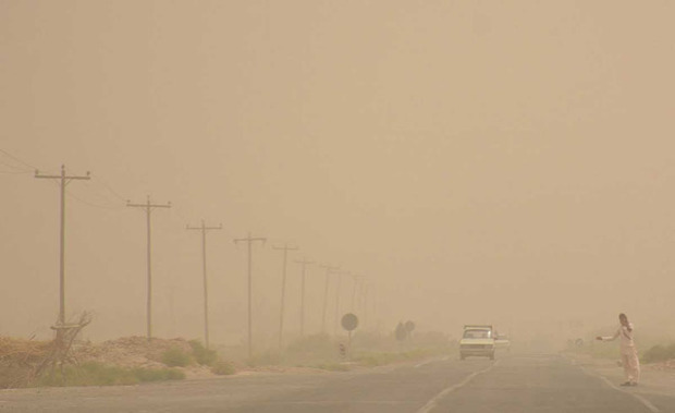 سرعت وزش باد در سیستان به 90 کیلومتر بر ساعت رسید