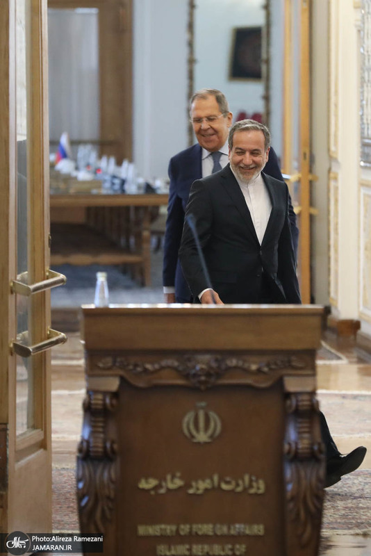 نشست خبری مشترک وزرای خارجه ایران و روسیه