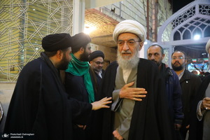 مراسم چهلمین روز درگذشت مرحوم آیت الله سید هادی سیستانی در قم‎