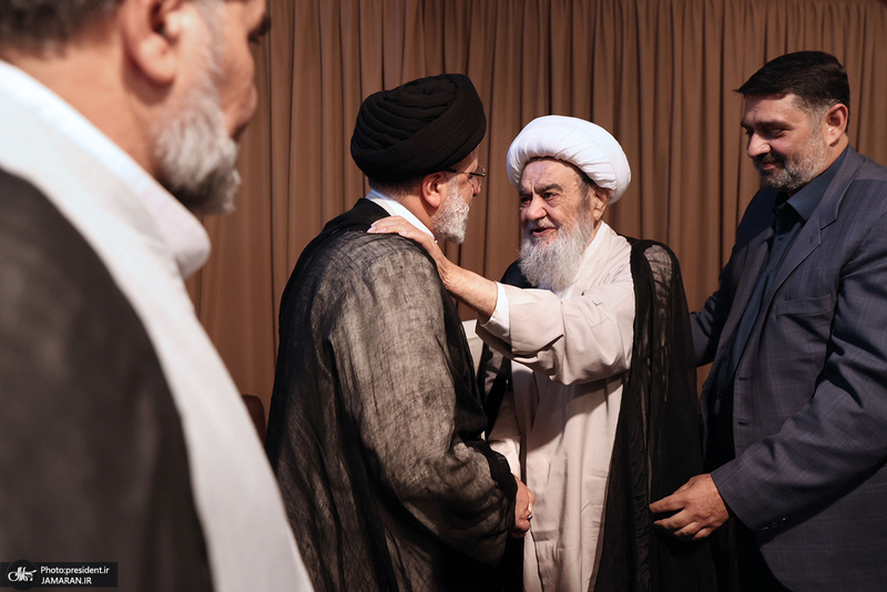 دیدار رئیس جمهور با آیت الله العظمی مظاهری