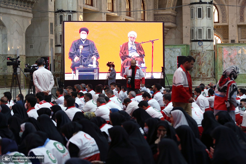 تجدید میثاق اعضا و مسئولان هلال‌احمر با آرمان‌های امام خمینی (س)