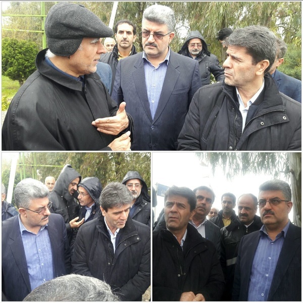 بازدید مدیر عامل شرکت گاز ایران از خط تغذیه آسیب دیده در سیل قائمشهر