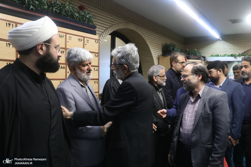 مراسم گرامیداشت شهید علی لاریجانی در مسجد بلال صدا و سیما