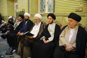 مراسم چهلمین روز درگذشت مرحوم آیت الله سید هادی سیستانی در قم‎