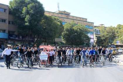 طرح دوچرخه سواری سه شنبه ها بدون خودرو در شهر نیر اجرا می شود