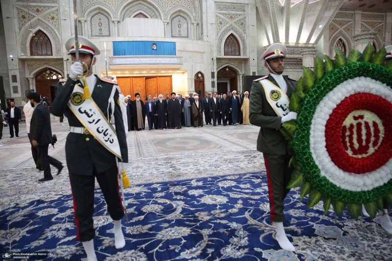 مراسم تجدید میثاق رئیس و کارکنان قوه قضاییه با آرمان های امام؛