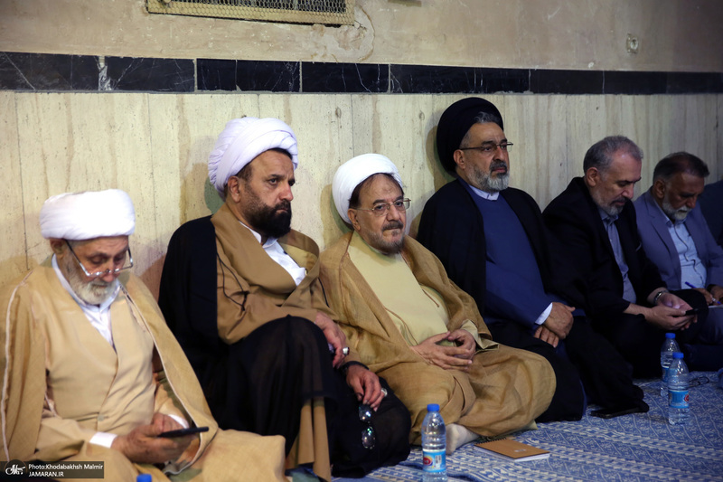 گردهمایی روحانیون حامی مسعودپزشکیان در حسینیه جماران