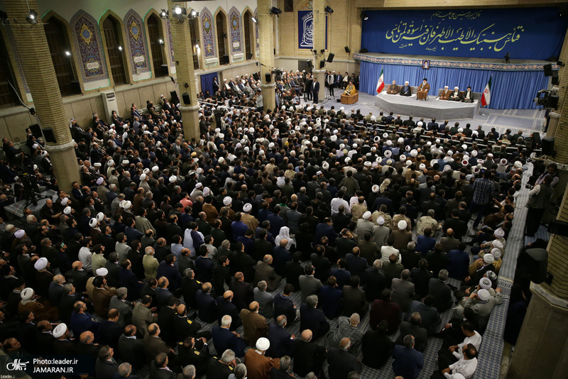 دیدار مسئولان نظام و میهمانان کنفرانس وحدت اسلامى‌ با رهبر معظم انقلاب