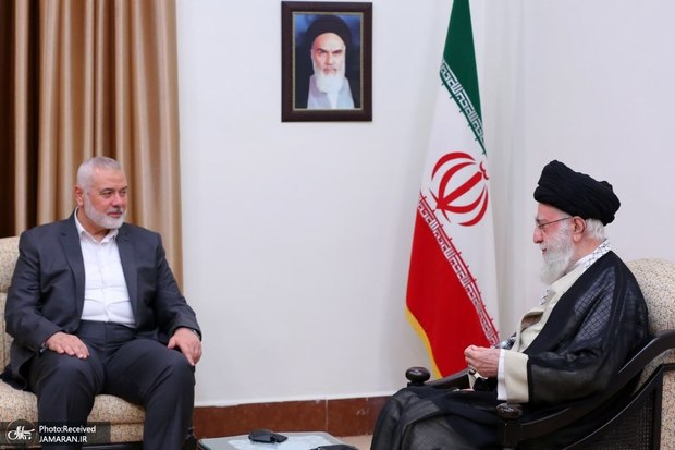 دیدار اسماعیل هنیه رئیس دفتر سیاسی حماس با رهبر معظم انقلاب