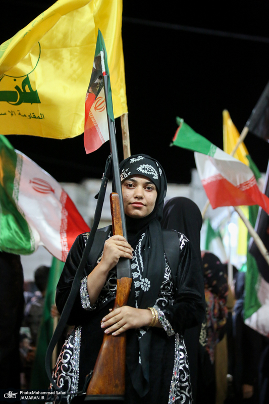 اجتماع عشایر فسا در حمایت از رزمندگان جبهه ی مقابله با دشمن آمریکایی - صهیونی