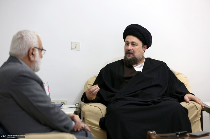 دیدار رئیس کمیته امداد امام خمینی با سید حسن خمینی