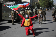 جوکرها در اعتراضات شیلی + عکس