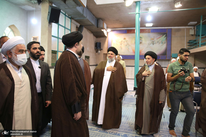 دیدار جمعی از طلاب حوزه علمیه نجف اشرف با سید حسن خمینی‎