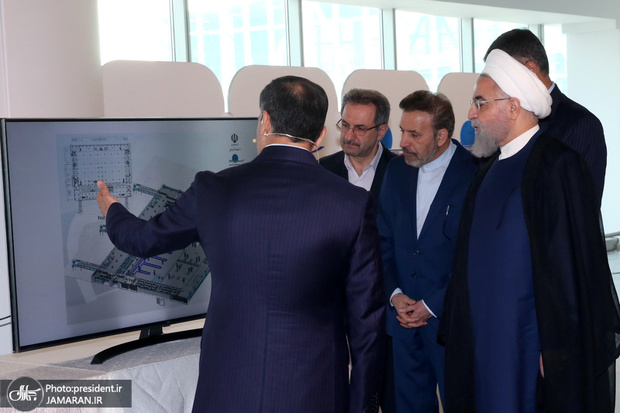 تصاویر/ مراسم بهره برداری از پایانه مسافربری سلام فرودگاه امام خمینی(ره) با حضور رئیس‌جمهور
