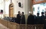 حضور سید علی خمینی در مراسم ختم شهید ایزدی
