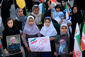 رزمایش «دختران جان‌فدای ایران» در فسا