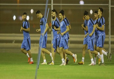 حرف های مجیدی با بازیکنان در تمرین استقلال