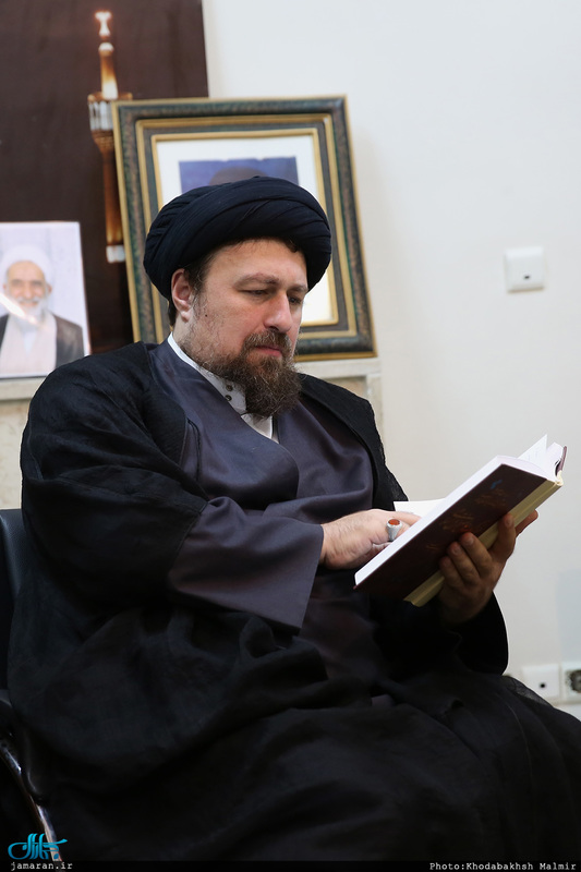 دیدار جمعی از اعضای مجلس علمای شیعه اروپاه با سید حسن خمینی 