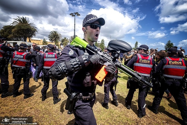 تظاهرات نژادپرستانه در استرالیا+ تصاویر