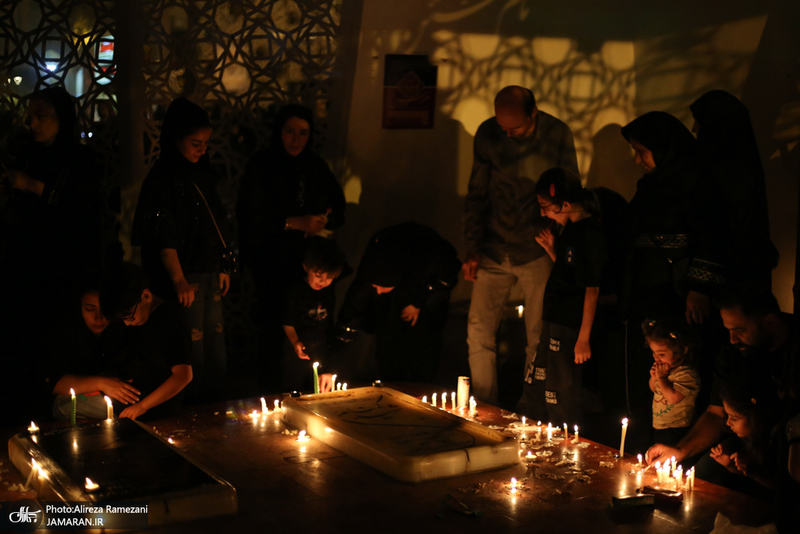 مراسم شام غریبان در میدان امام حسین (ع)