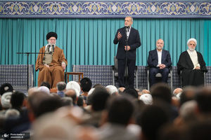 دیدار مسئولان نظام و سفرای کشورهای اسلامی با رهبر معظم انقلاب