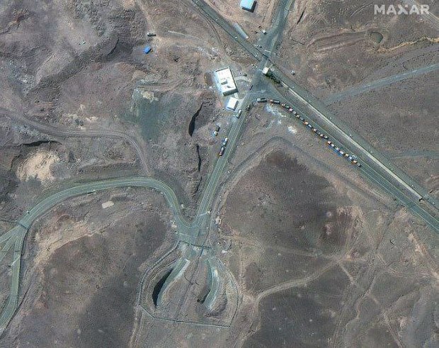 عکس ماهواره ای بسیار مهم از فردو پیش از حمله آمریکا