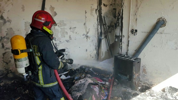 آتش‌سوزی در یک منزل مسکونی در مشهد