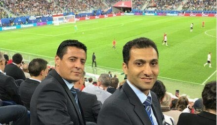 داوران ایرانی فینال جام کنفدراسیون ها  را از نزدیک تماشا کردند+ عکس
