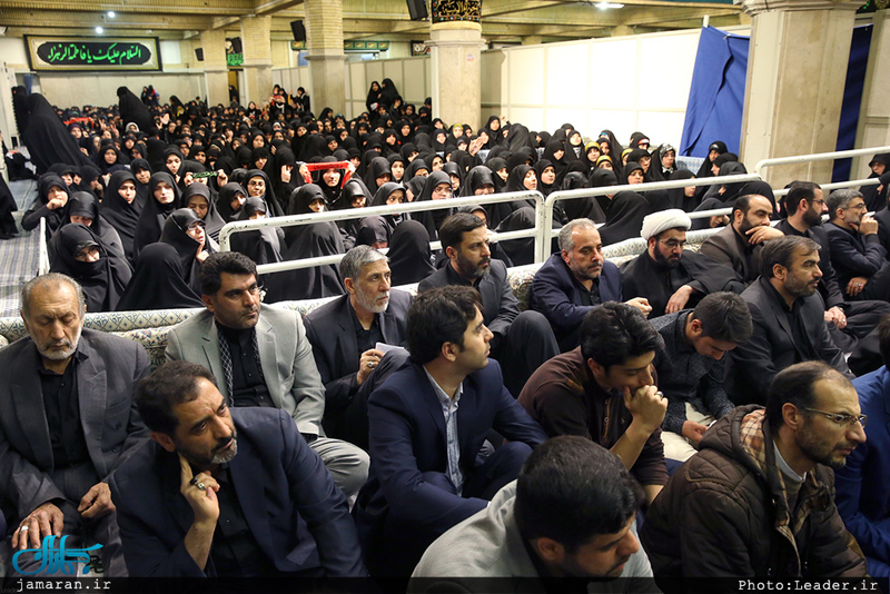 آخرین شب مراسم عزاداری حضرت فاطمه‌زهرا(س) در حسینیه امام خمینی 