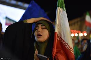 پنجاه و هشتمین اجتماع پر شور مردم در میدان انقلاب