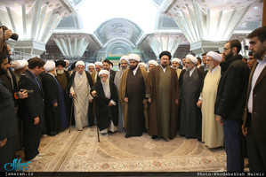 تجدید میثاق هیأت رئیسه و اعضای مجلس خبرگان رهبری با آرمان های امام خمینی(س)