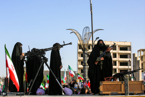 رزمایش «دختران جان‌فدای ایران» در فسا