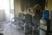 آتش سوزی در یک درمانگاه چشم پزشکی در تبریز