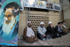 مراسم بزرگداشت حضرت امام(س) در بیت تاریخی بنیانگذار جمهوری اسلامی ایران در قم 