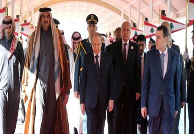 دعوت لبنان از امیر قطر برای سفر به بیروت
