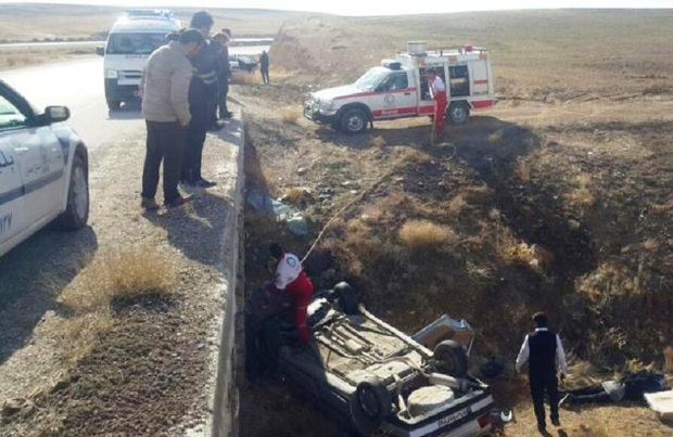 حادثه رانندگی درمسجدسلیمان مرگ یک زوج را رقم زد