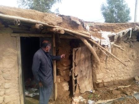 بارندگی چند منزل روستایی را در اندیمشک تخریب کرد